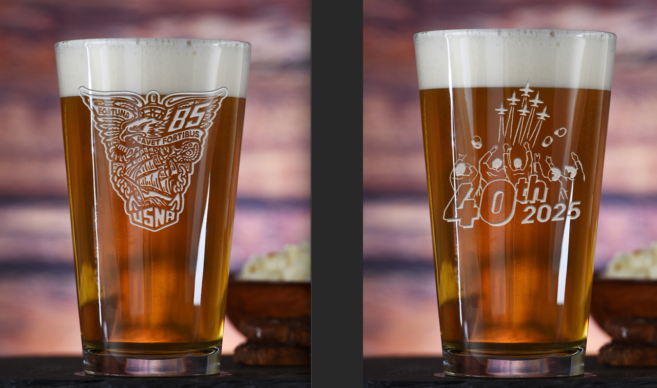 Class of '85 40th Reunion Pint Glasses (Set of two)