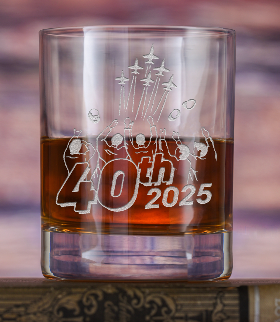 Class of '85 40th Reunion Whiskey Glass (Set of two)