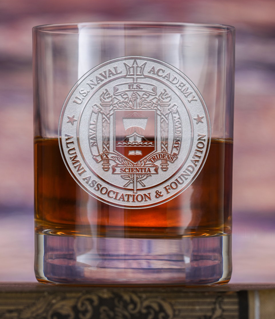 USNA Alumni Association and Foundation Whiskey Glasses- set of two (Copy)