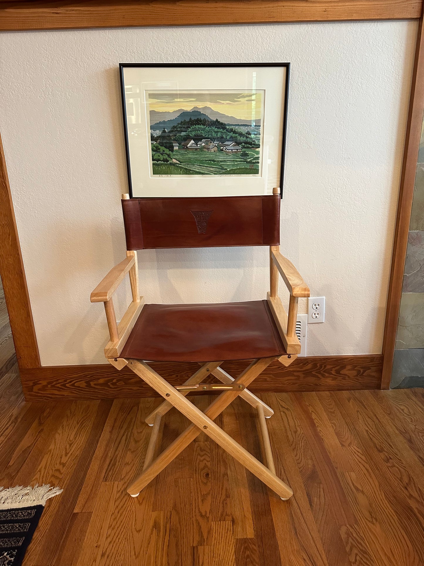 Leather, Director's Chair with Class Crest & Initials