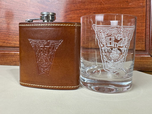Whiskey Flask with Class Crest
