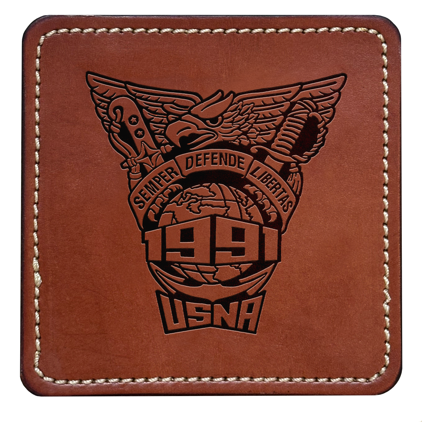 Class Crest Leather Coaster (Many classes)