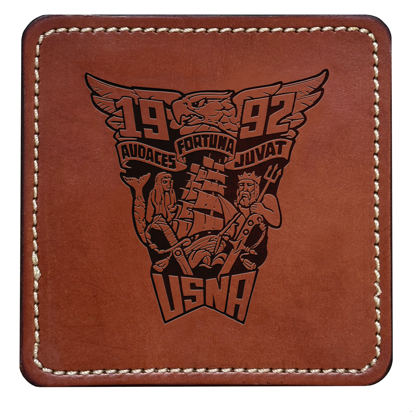 Class Crest Leather Coaster (Many classes)