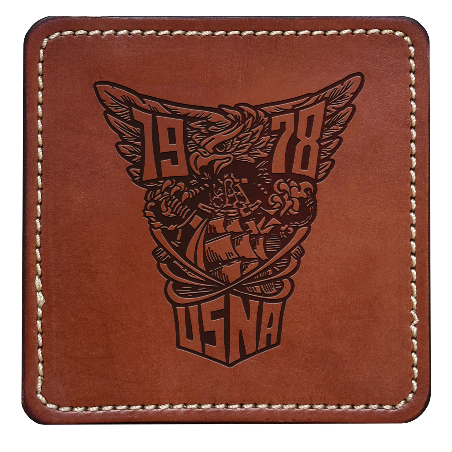 Class Crest Leather Coaster (Many classes)