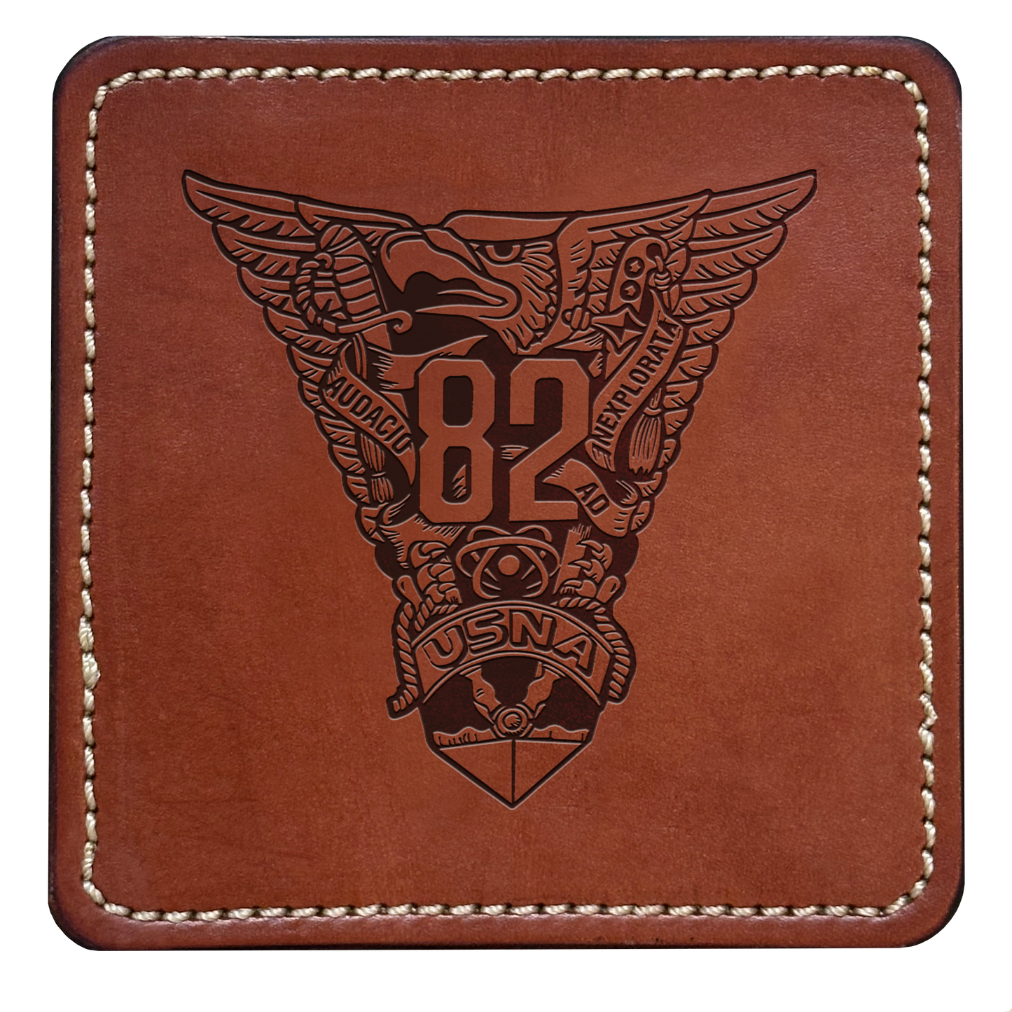 Class Crest Leather Coaster (Many classes)