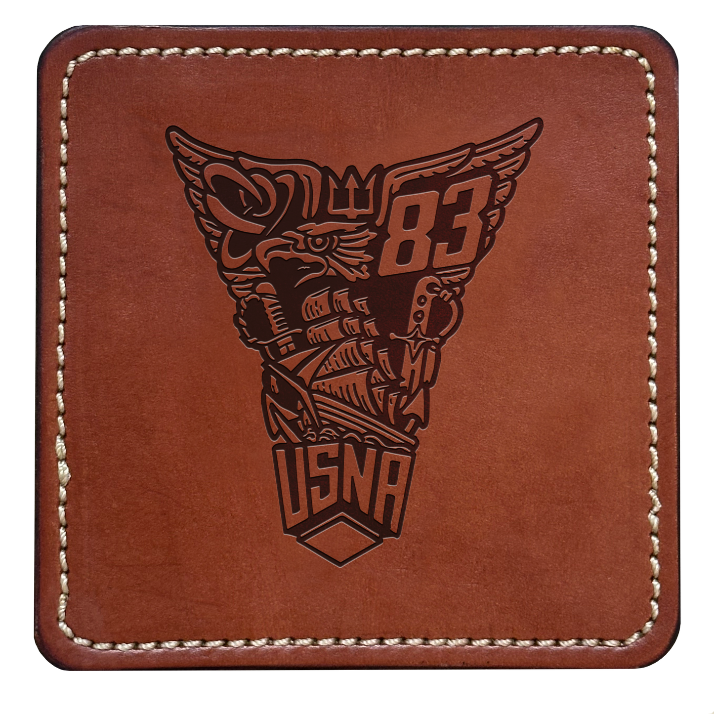 Class Crest Leather Coaster (Many classes)