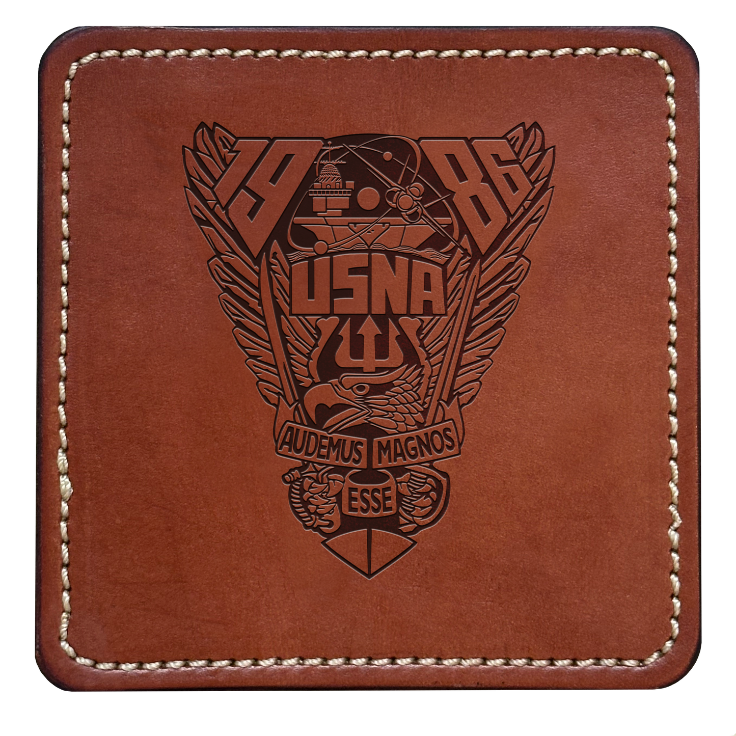 Class Crest Leather Coaster (Many classes)