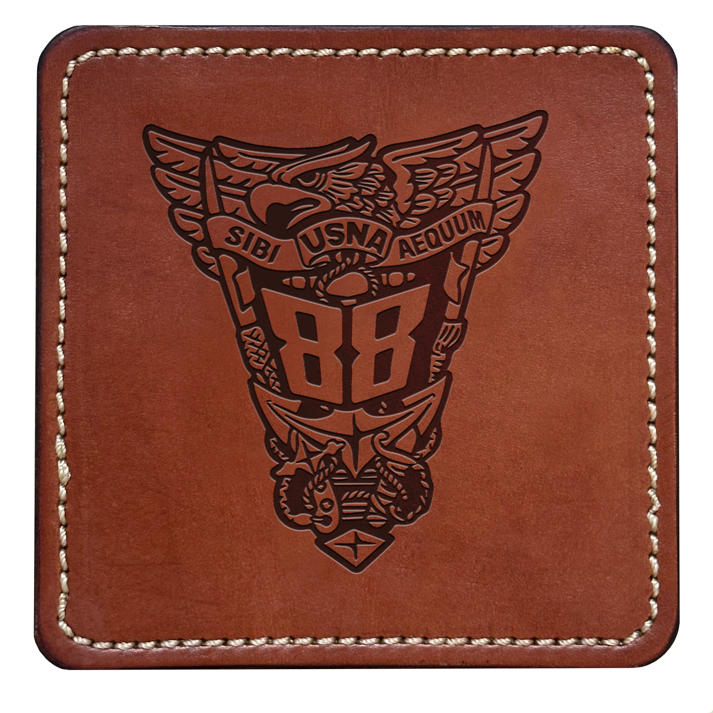 Class Crest Leather Coaster (Many classes)