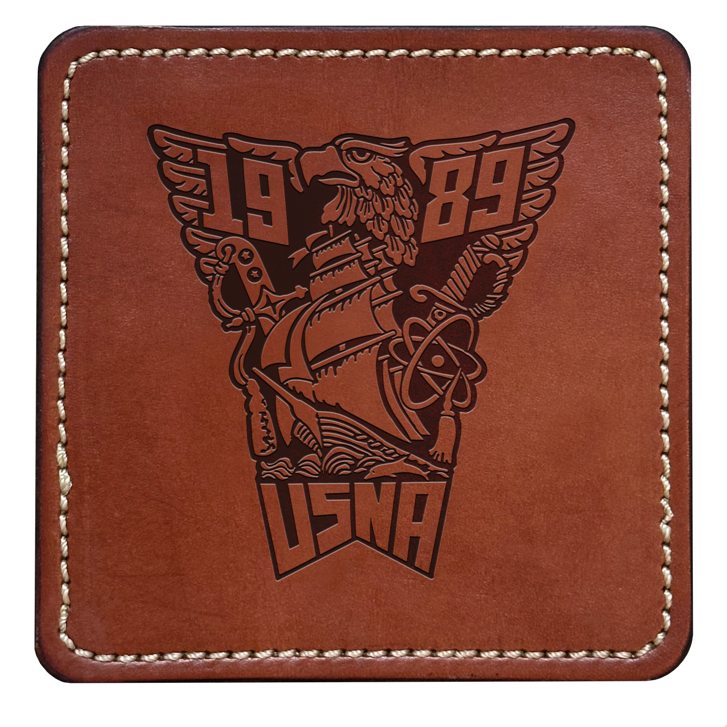 Class Crest Leather Coaster (Many classes)