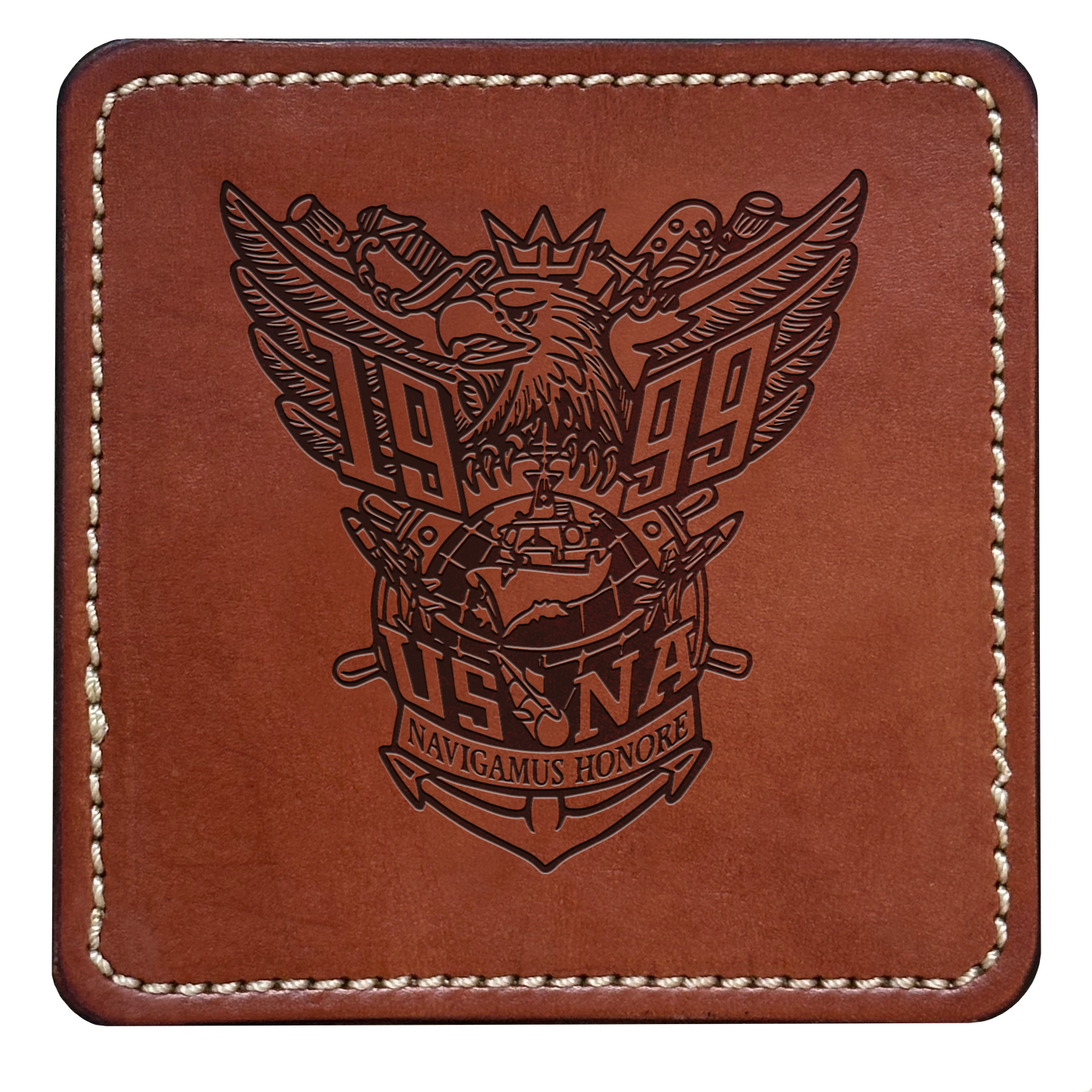 Class Crest Leather Coaster (Many classes)