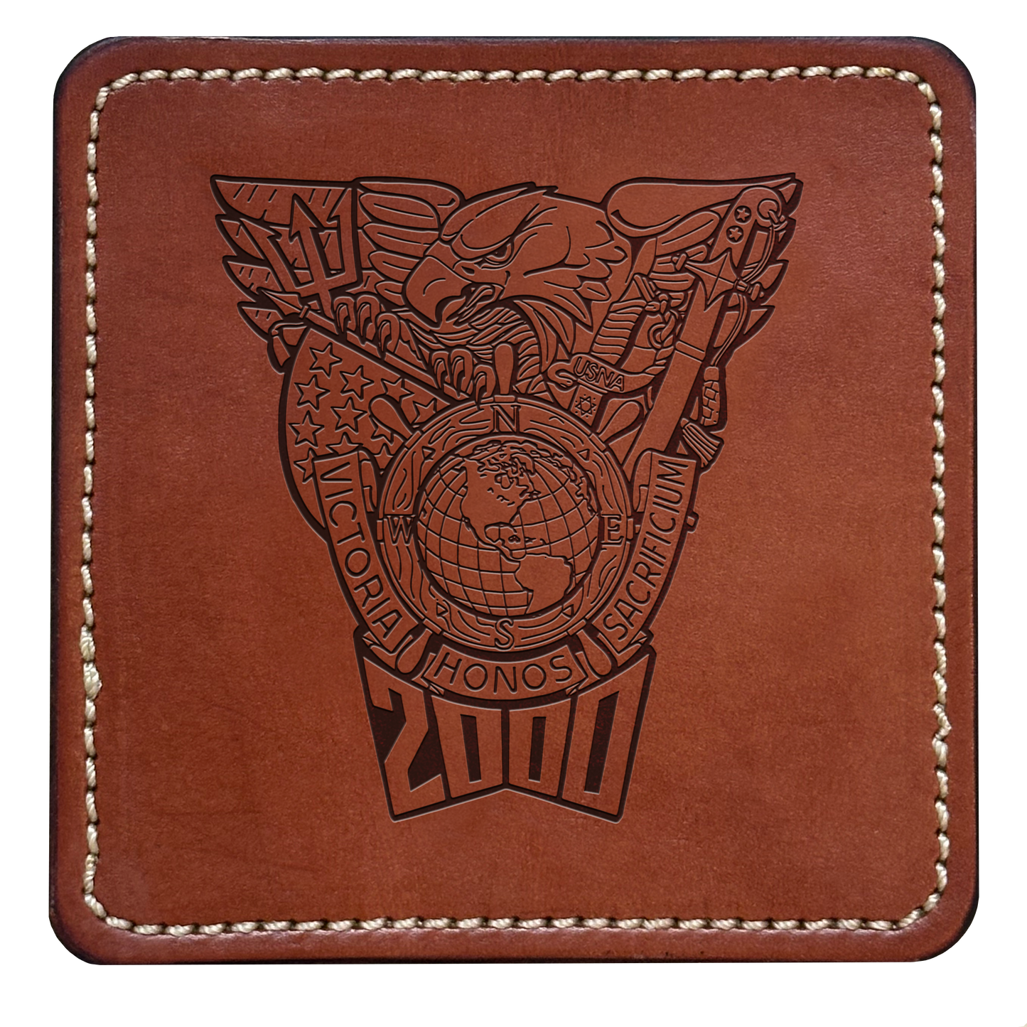 Class Crest Leather Coaster (Many classes)