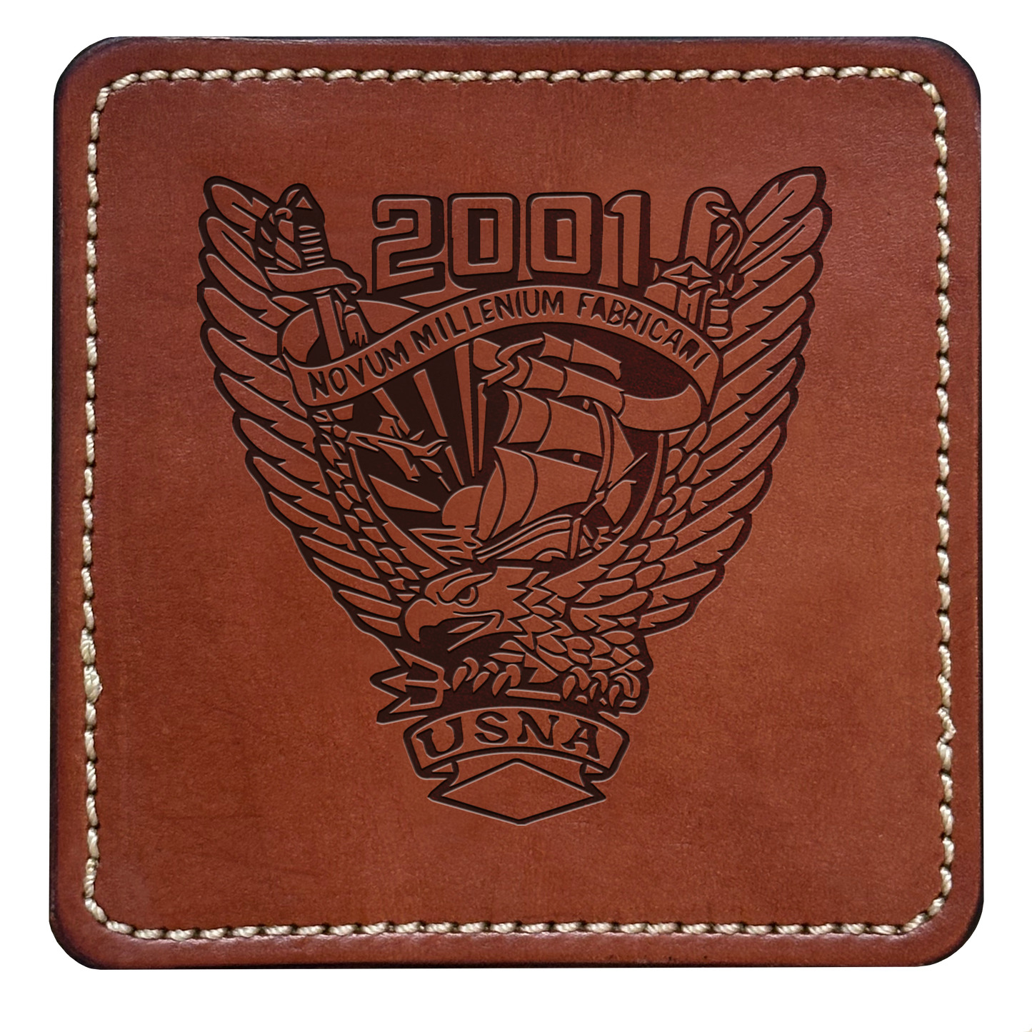 Class Crest Leather Coaster (Many classes)