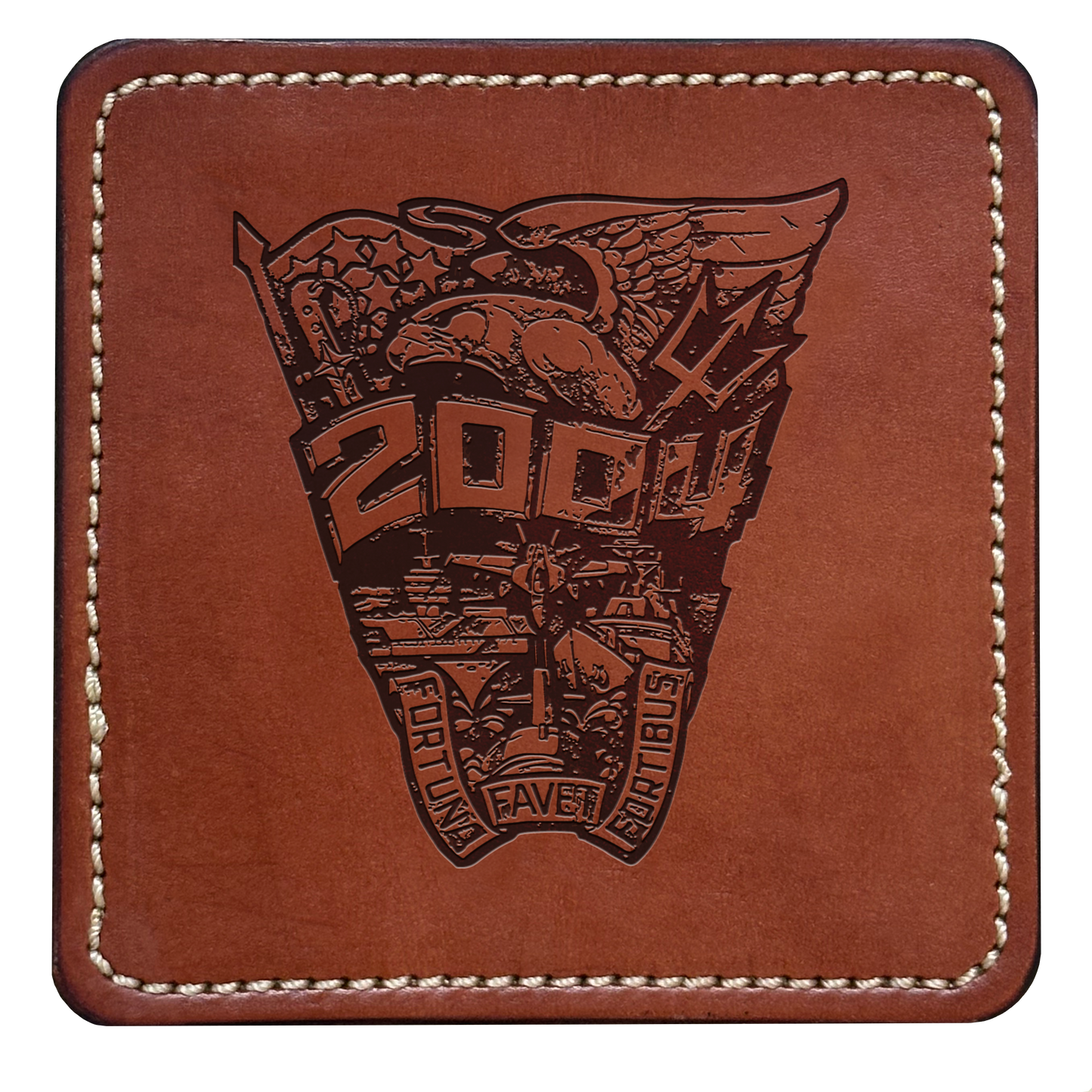 Class Crest Leather Coaster (Many classes)