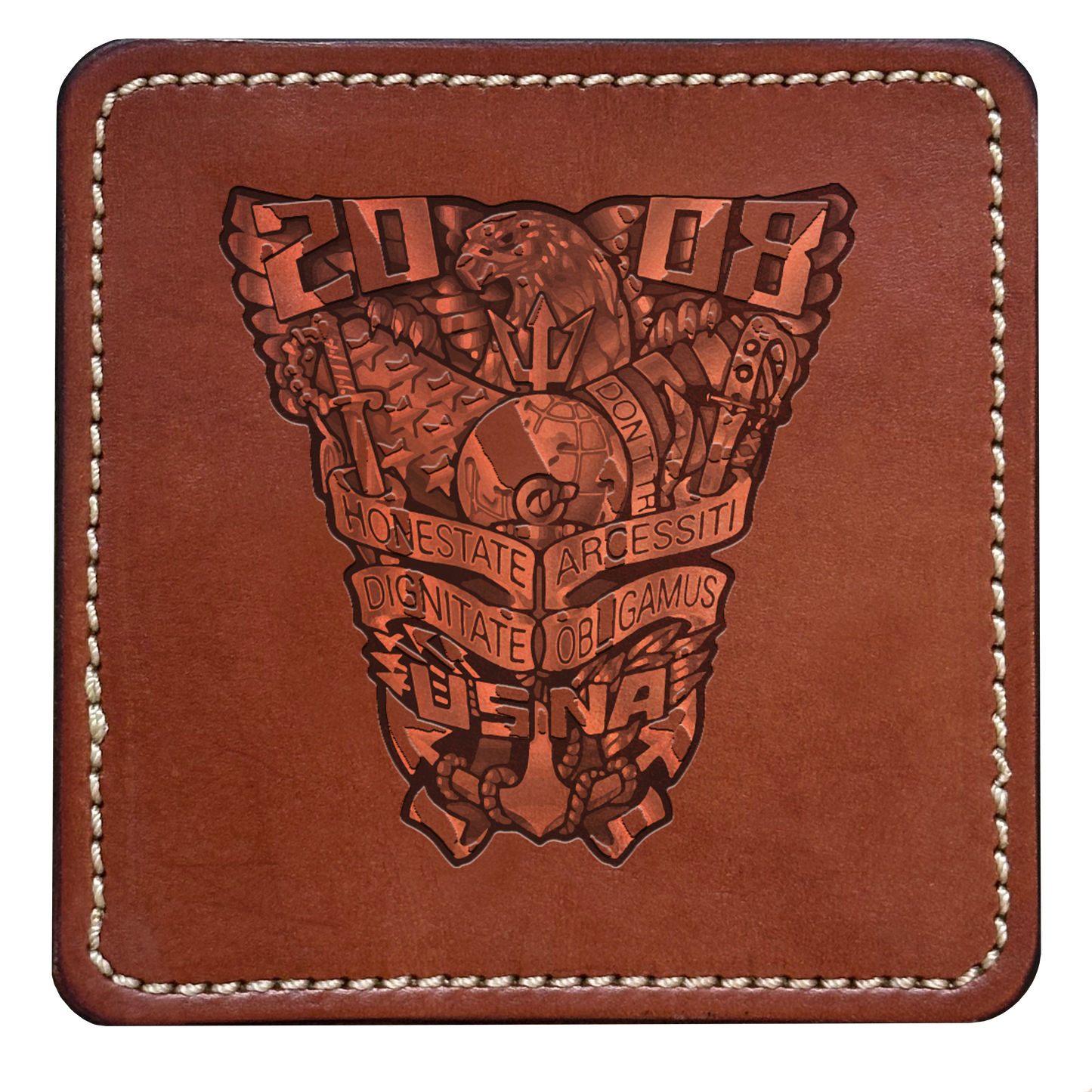 Class Crest Leather Coaster (Many classes)