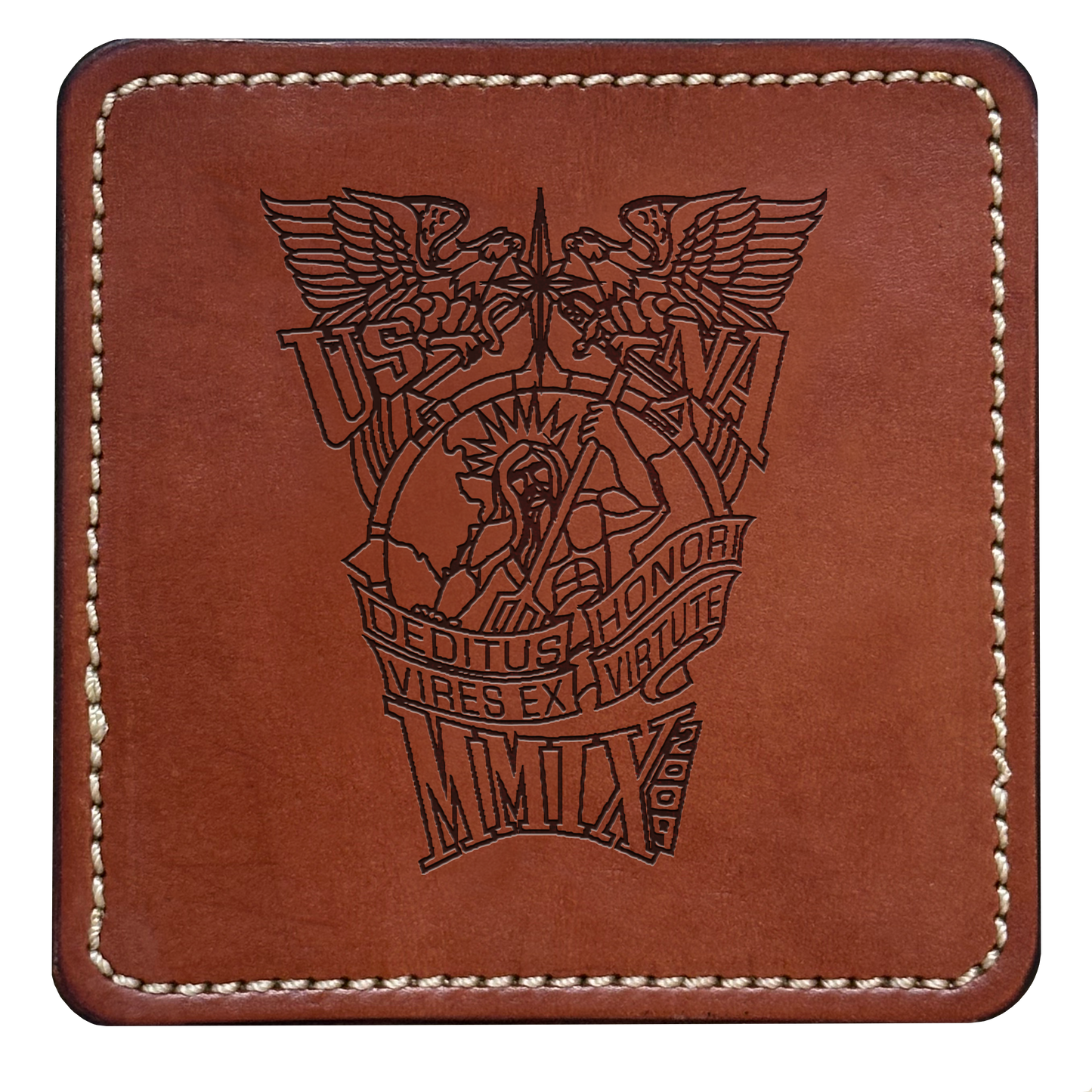 Class Crest Leather Coaster (Many classes)