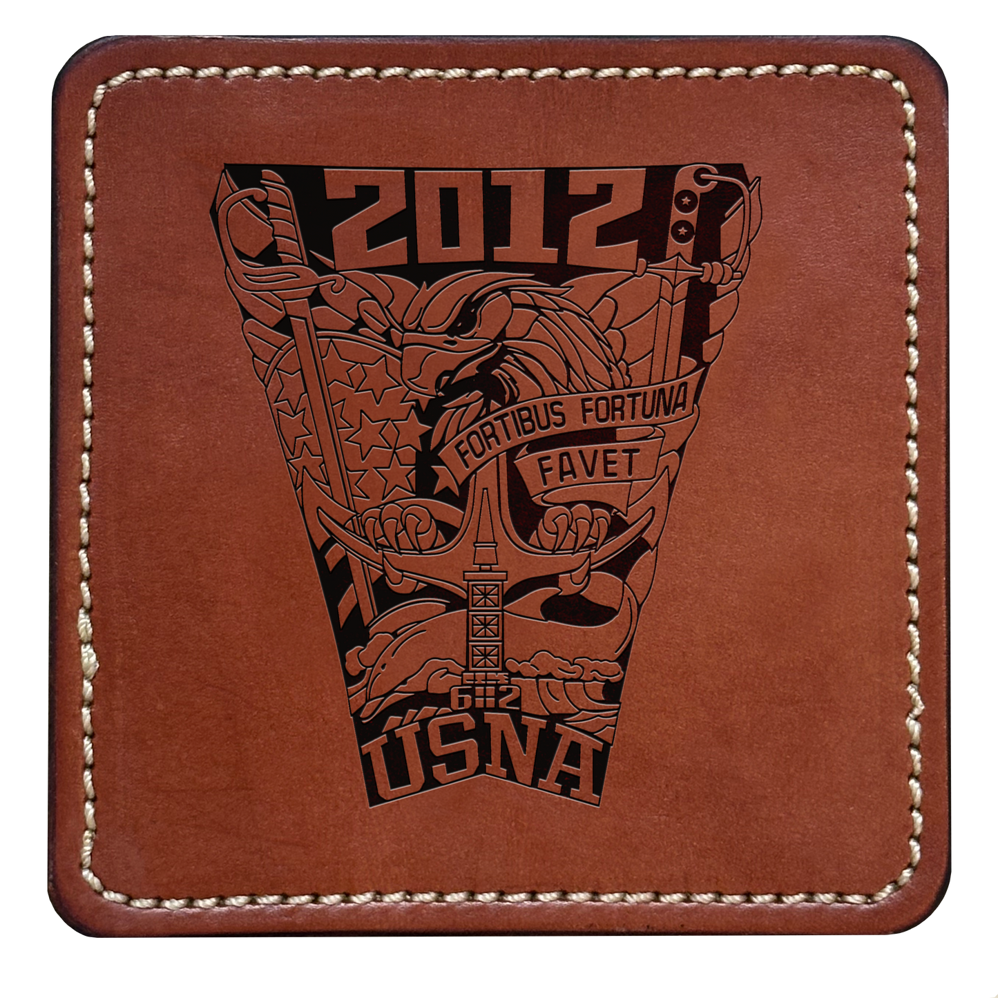 Class Crest Leather Coaster (Many classes)