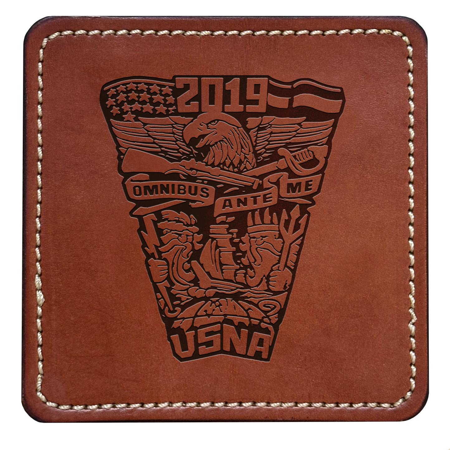 Class Crest Leather Coaster (Many classes)